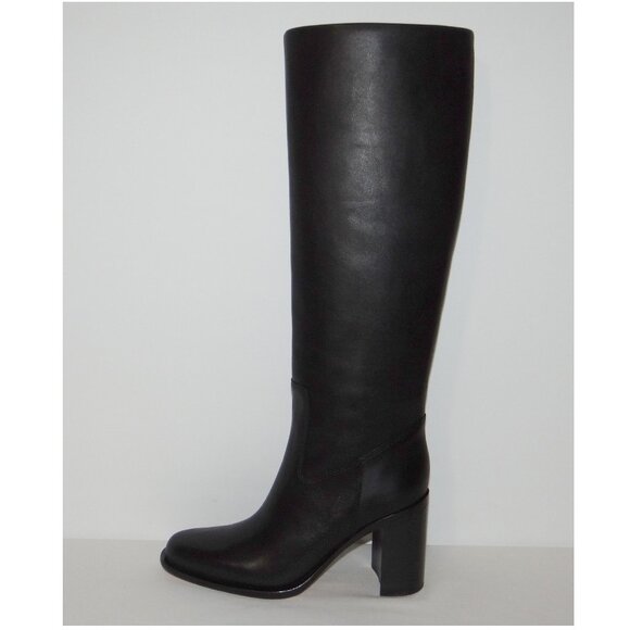 LOEFFLER RANDALL knee high HEIDI boots black leather US 7.5 New - Picture 3 of 6